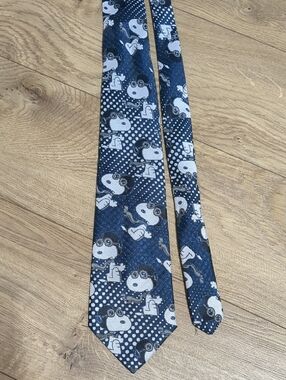 Snoopy Cervantes Navy Blue Neck Tie